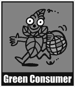 (Eco Shop sticker (Niigata), a character of “Green Consumer” campaign of Niigata Prefecture, Japan, 2003. Illustration,Design : Takashi Akiyama)